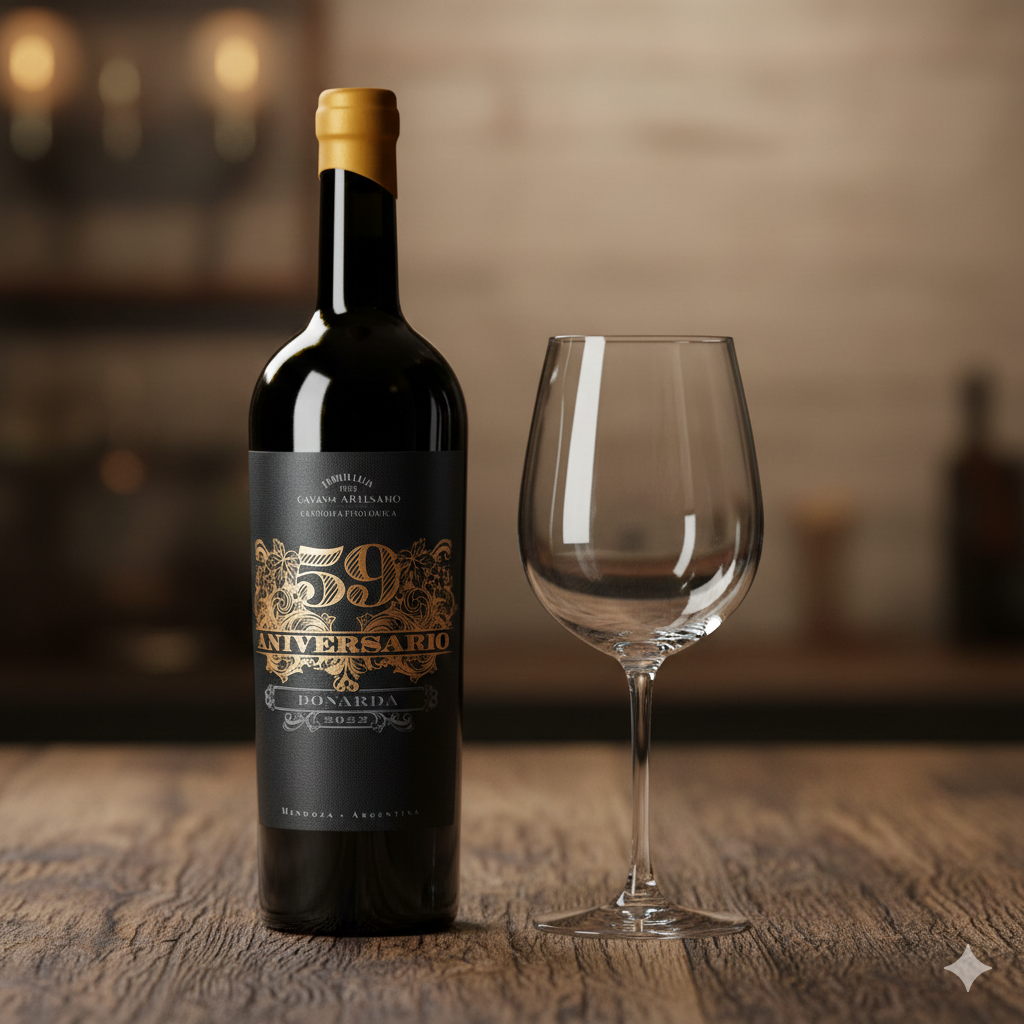 Vinho Arg. Tinto 59 aniversário Bonarda 2022
