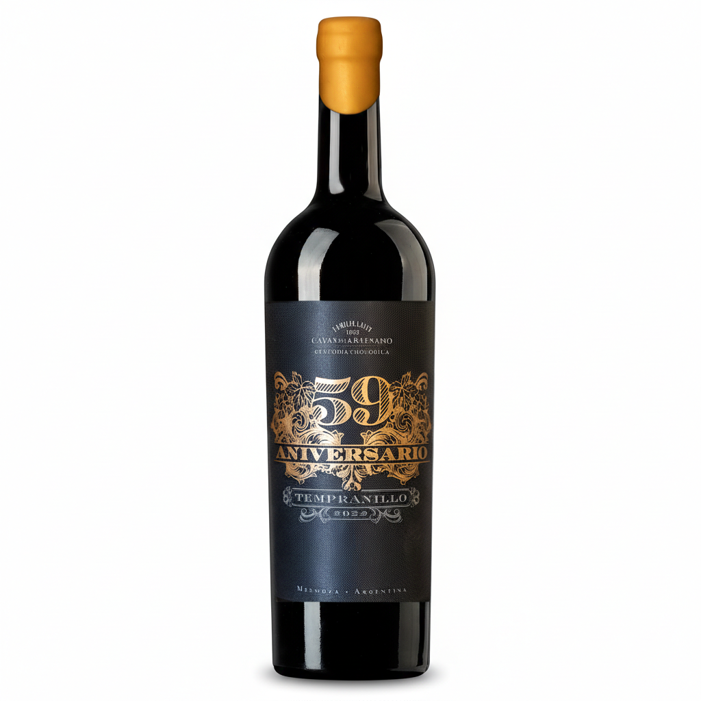 Vinho Arg. Tinto 59 aniversário Tempranillo 2022