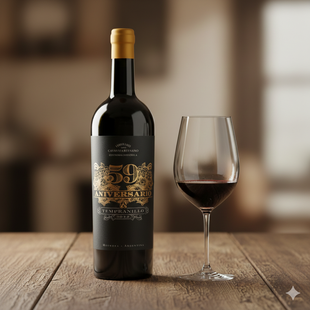 Vinho Arg. Tinto 59 aniversário Tempranillo 2022