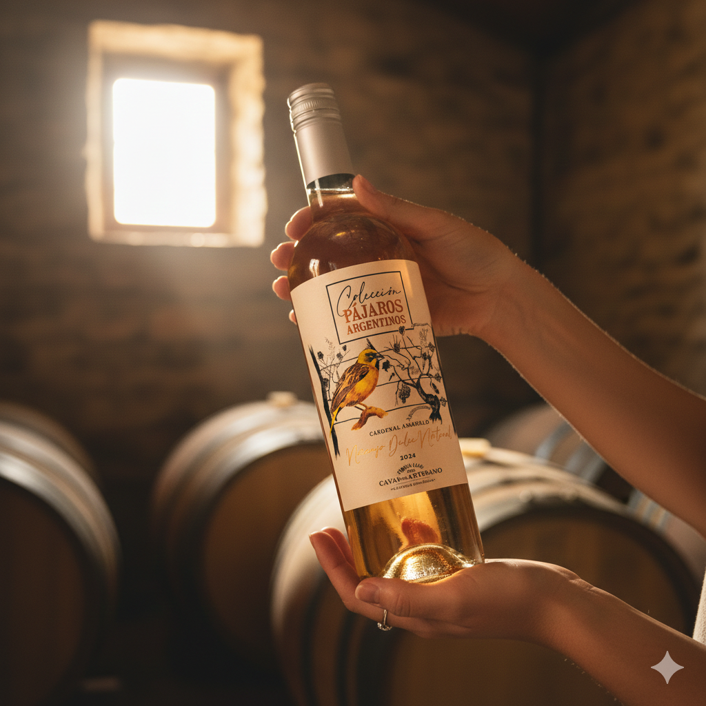 Vinho Arg. Laranja Colección Pájaros Naranjo Dulce Nat 24