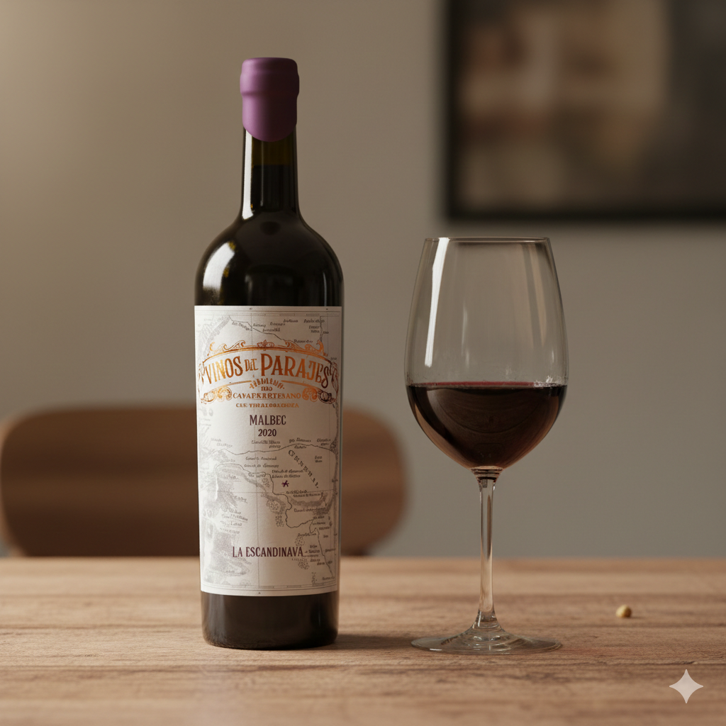 Vinho Argentino Tinto Vinos De Parajes Malbec 2020